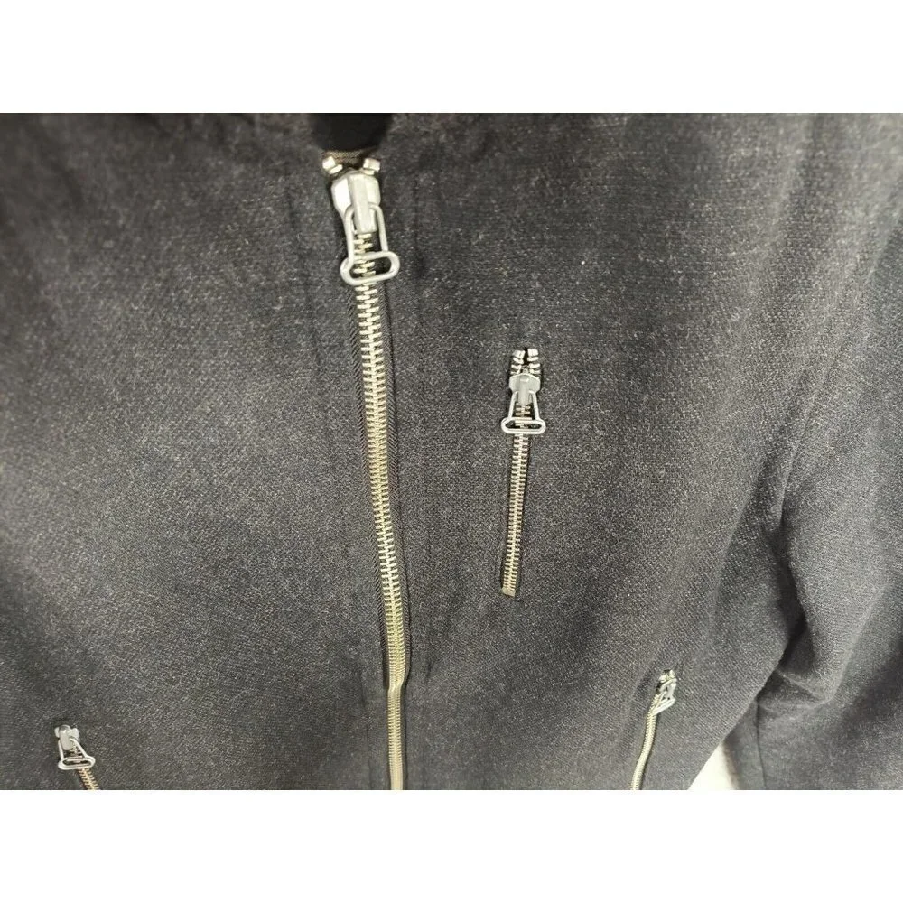 Apolis Global Citizen Jacket Mens Medium Wool Cotton Bomber Full Zip Long Sleeve